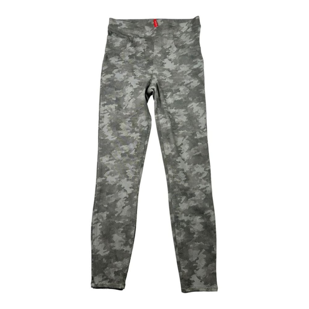 SPANX‎ Jean-ish Pants Camo Print sz Small Gray